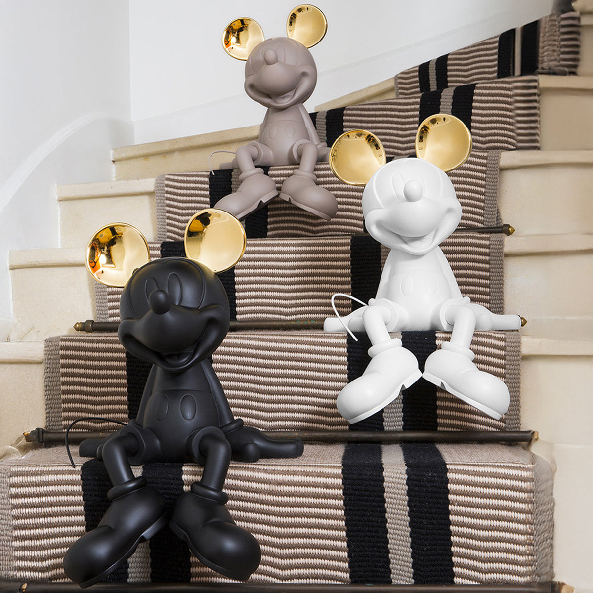 Mickey Mouse Take 2 Taupe & Gold Figure – 19″ - FAO Schwarz
