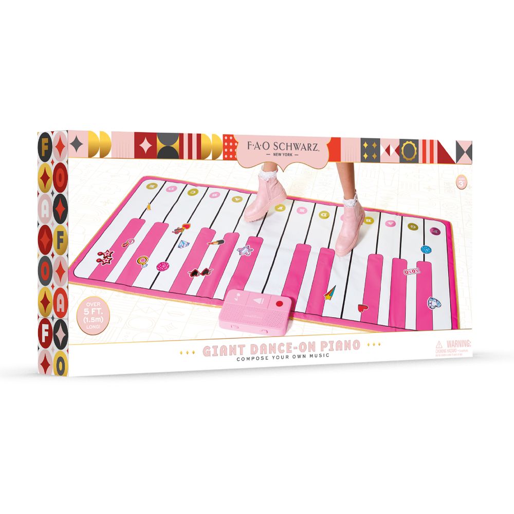 Giant Dance-On Piano Pink – Compose Your Own Music - FAO Schwarz