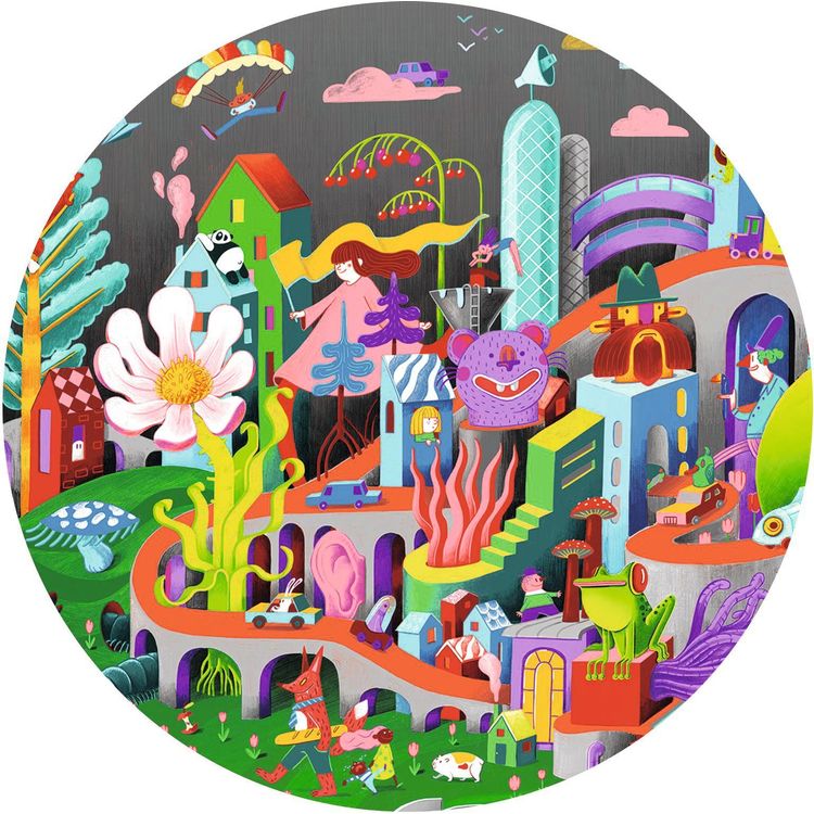 Observation 200 Piece Puzzle – Crazy Town - FAO Schwarz