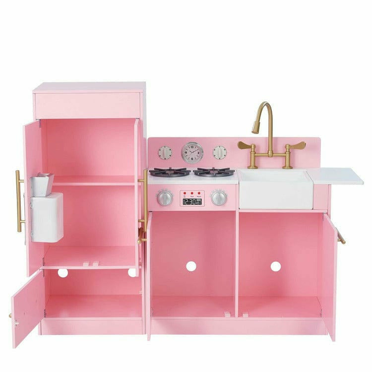 Teamson Kids Little Chef Charlotte 2-Piece Modular Wooden Play Kitchen, - FAO Schwarz