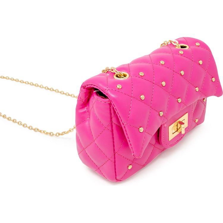 Classic Quilted Stud Mini Bag – Hot Pink - FAO Schwarz