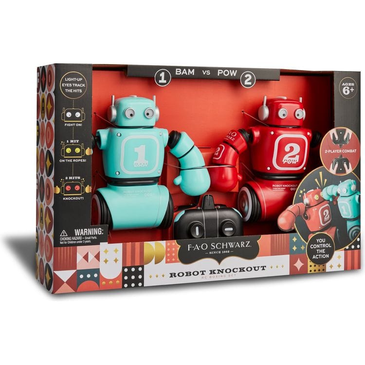 Robot Knockout RC Boxing Set - FAO Schwarz