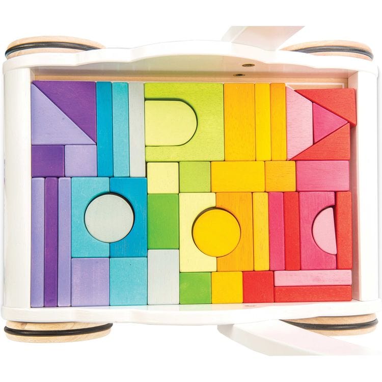 Rainbow Baby Walker & Puzzle – 45 Blocks - FAO Schwarz