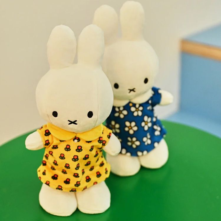 Miffy in Flower Dress Plush – 9.5″ - FAO Schwarz