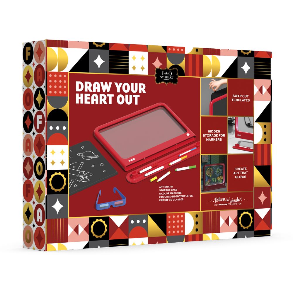 Ultimate Neon Light Board 11-Piece Set - FAO Schwarz