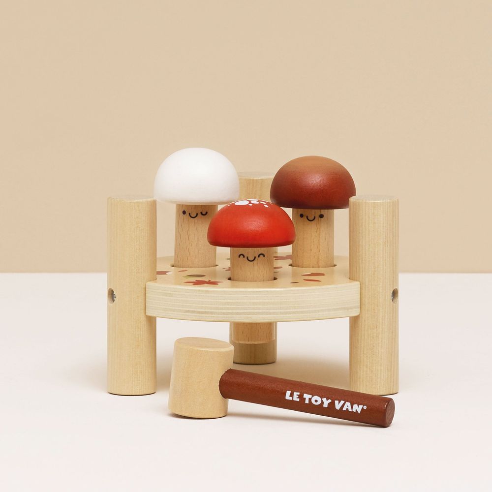 Woodland Mushroom Hammer Game – 5 Pieces - FAO Schwarz