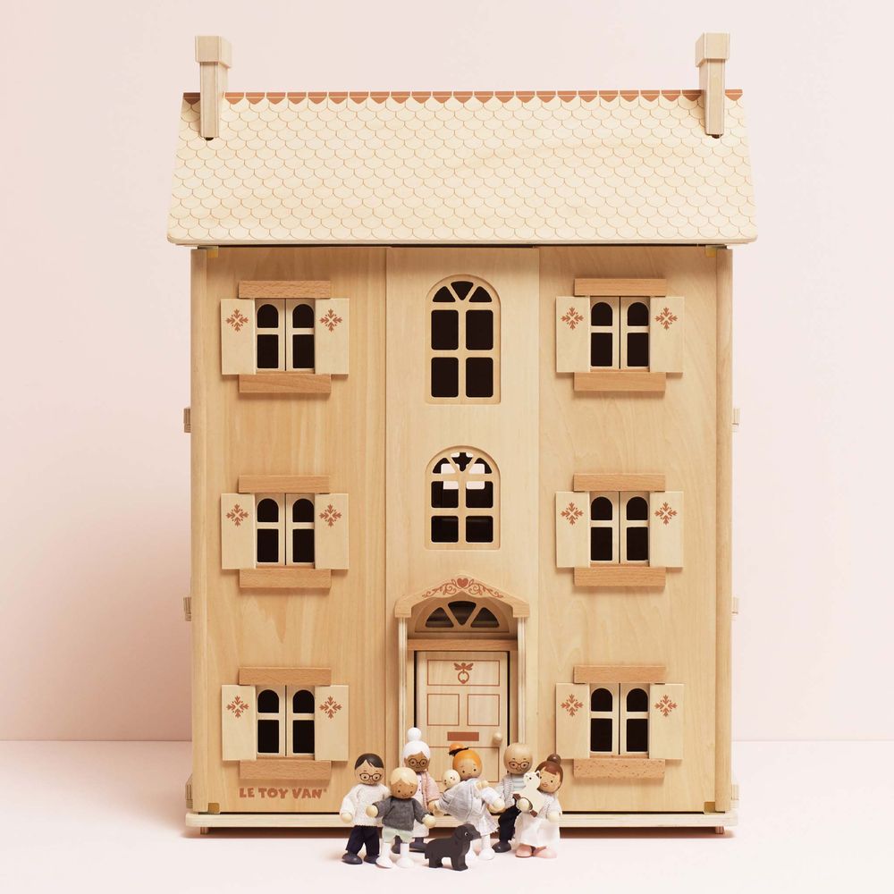 The Grand Natural Wood Doll House - FAO Schwarz