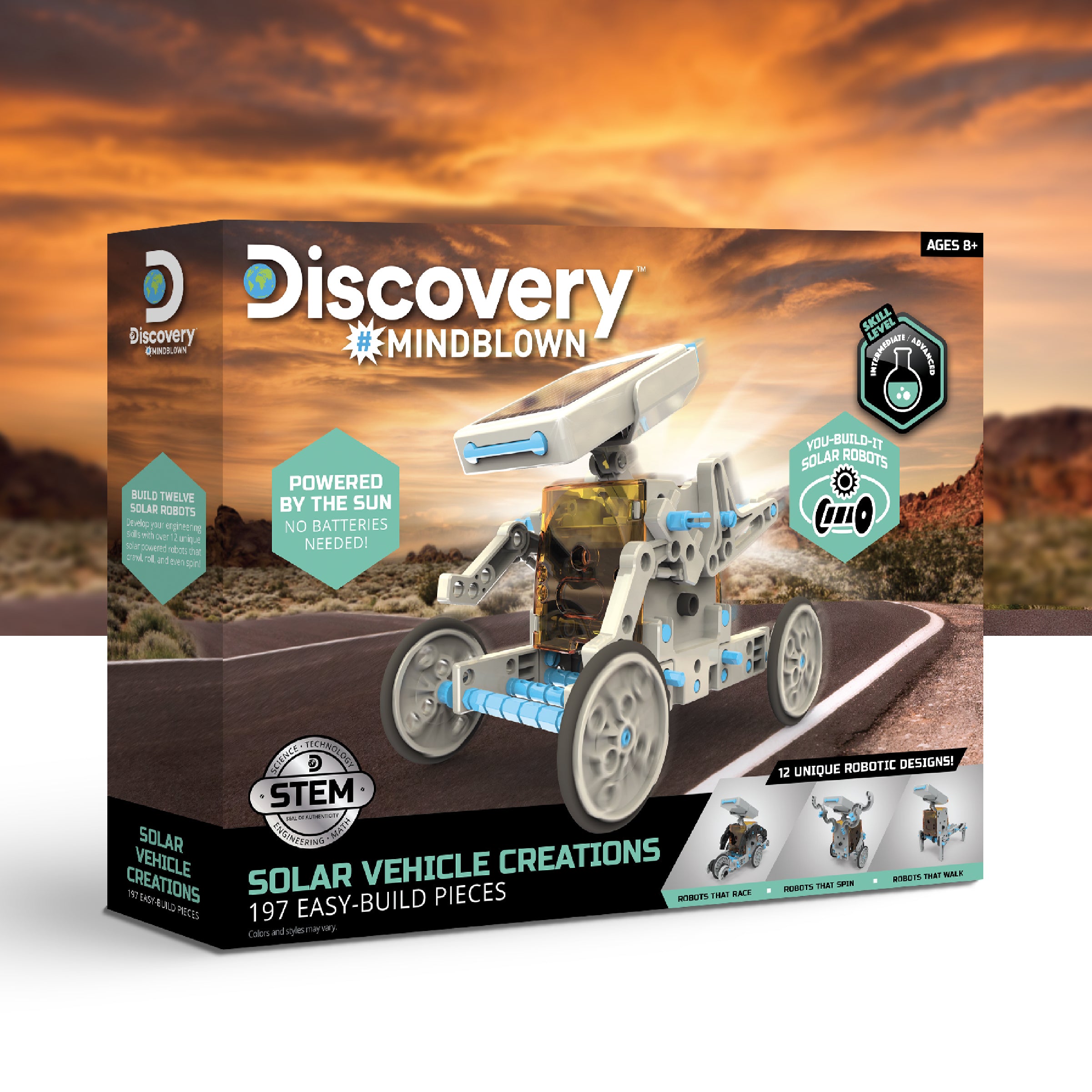 Solar Vehicle Creation Easy-Build Kit – 197 Pieces - FAO Schwarz