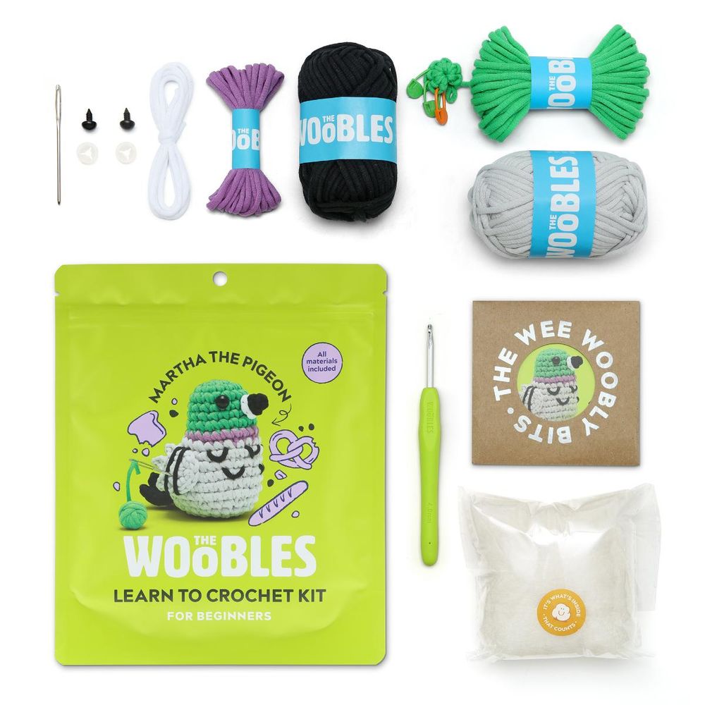 Martha the Pigeon Learn to Crochet Kit - FAO Schwarz