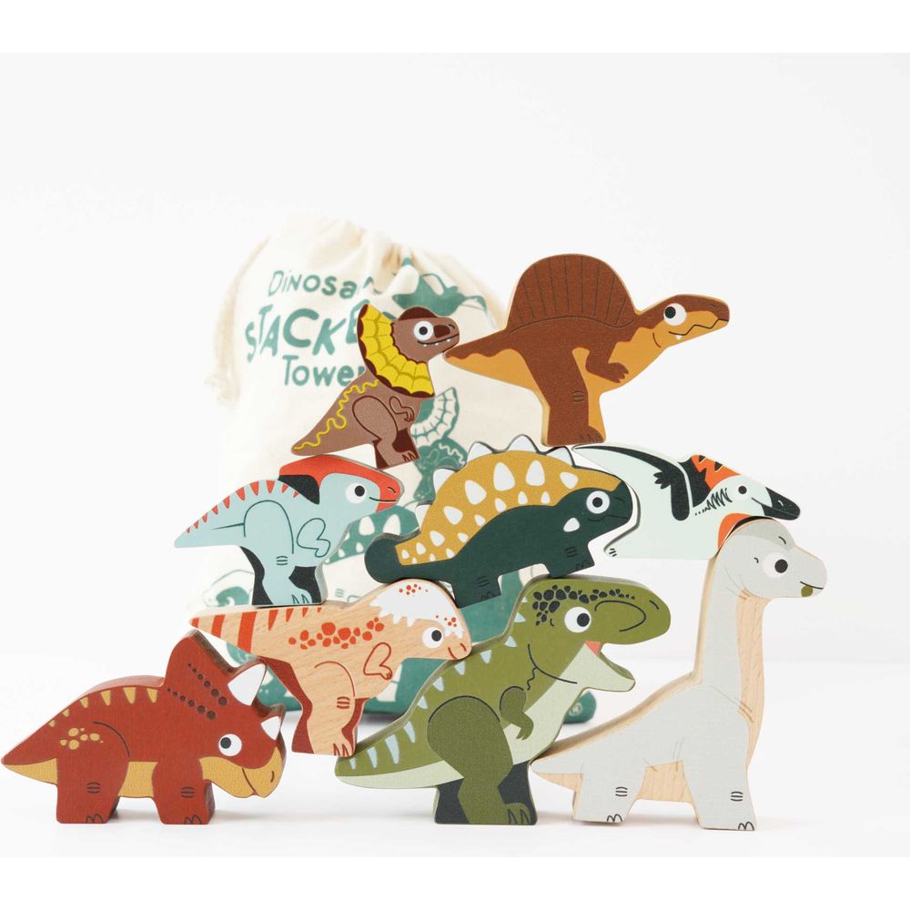 Jurassic Stacking Dinosaurs & Bag - FAO Schwarz