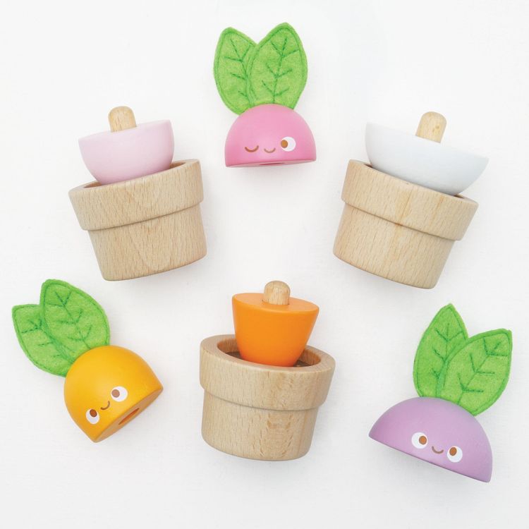 Stacking Wooden Veggies – 9 Pieces - FAO Schwarz