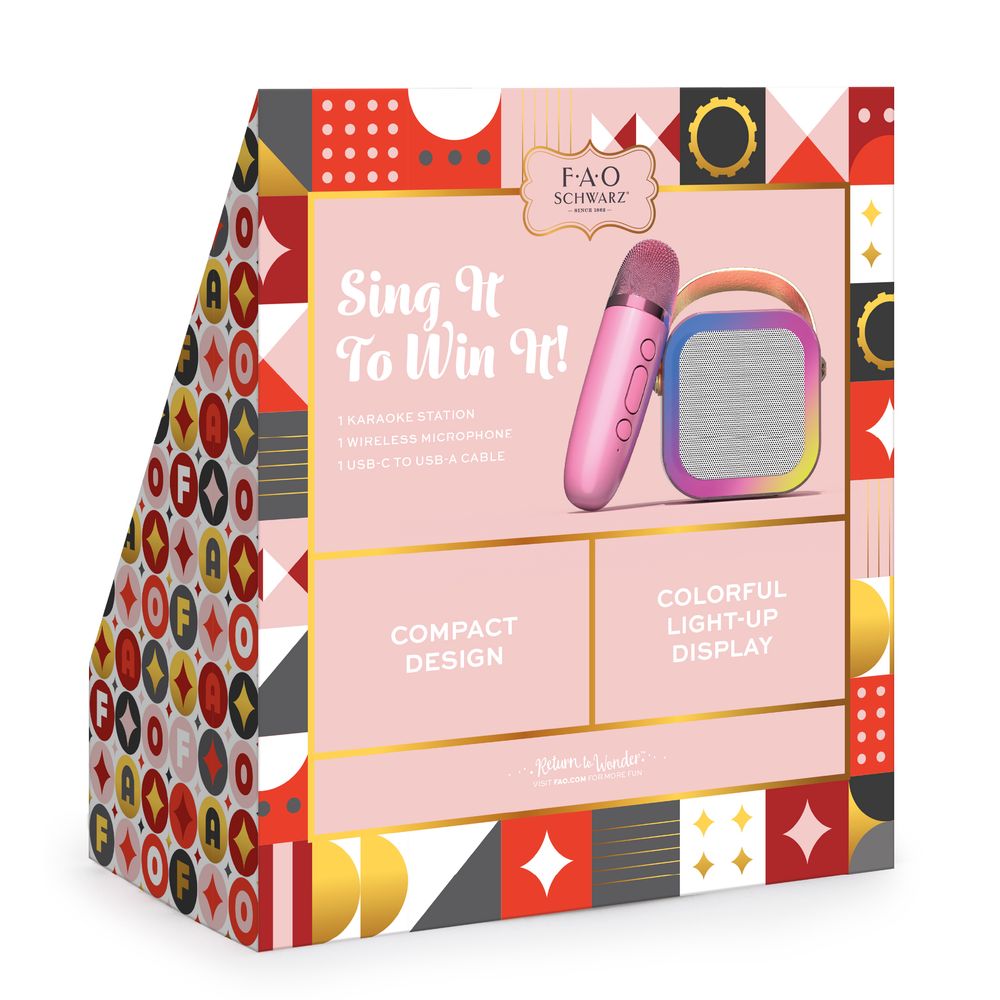 Bluetooth Karaoke Speaker with Wireless Microphone - FAO Schwarz