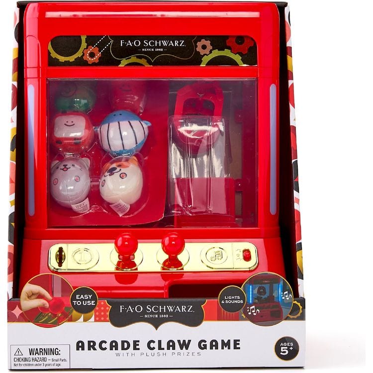 Arcade Claw Game with Plush Prizes - FAO Schwarz