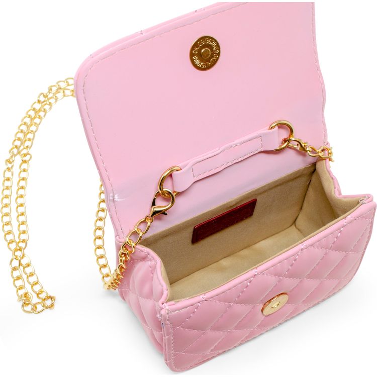 Pearl Handle Message Charm Handbag – Pink - FAO Schwarz