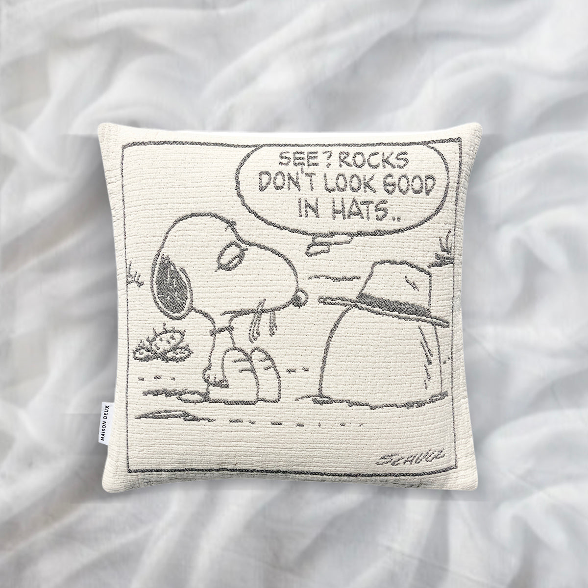 Peanuts Cushion Cover – Rock - FAO Schwarz