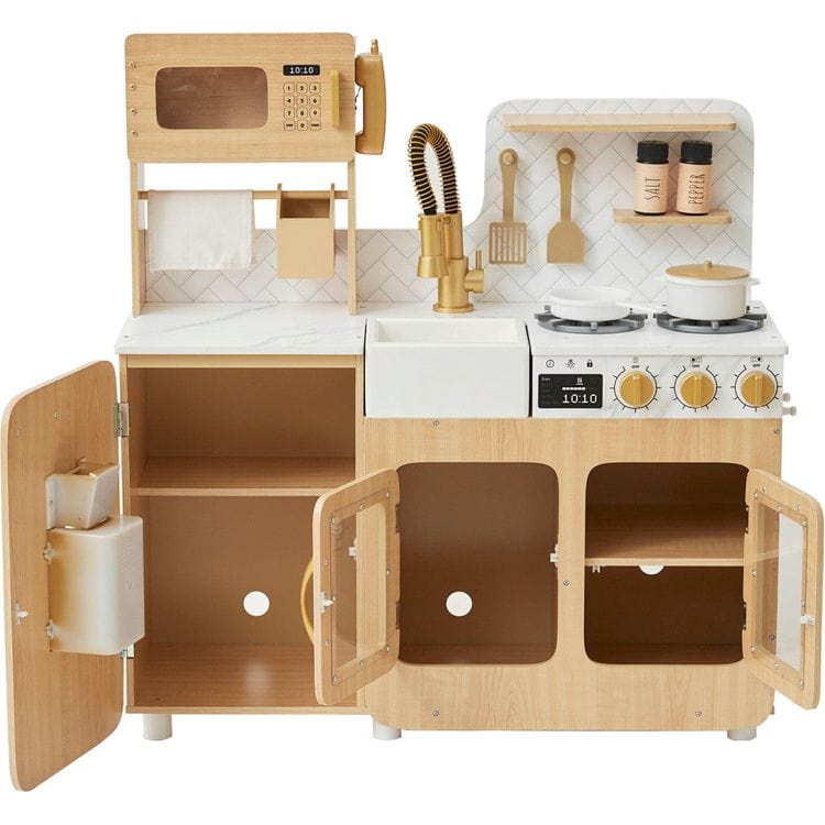 Little Chef Cyprus Play Kitchen with 14-Piece Accessory Set - FAO Schwarz