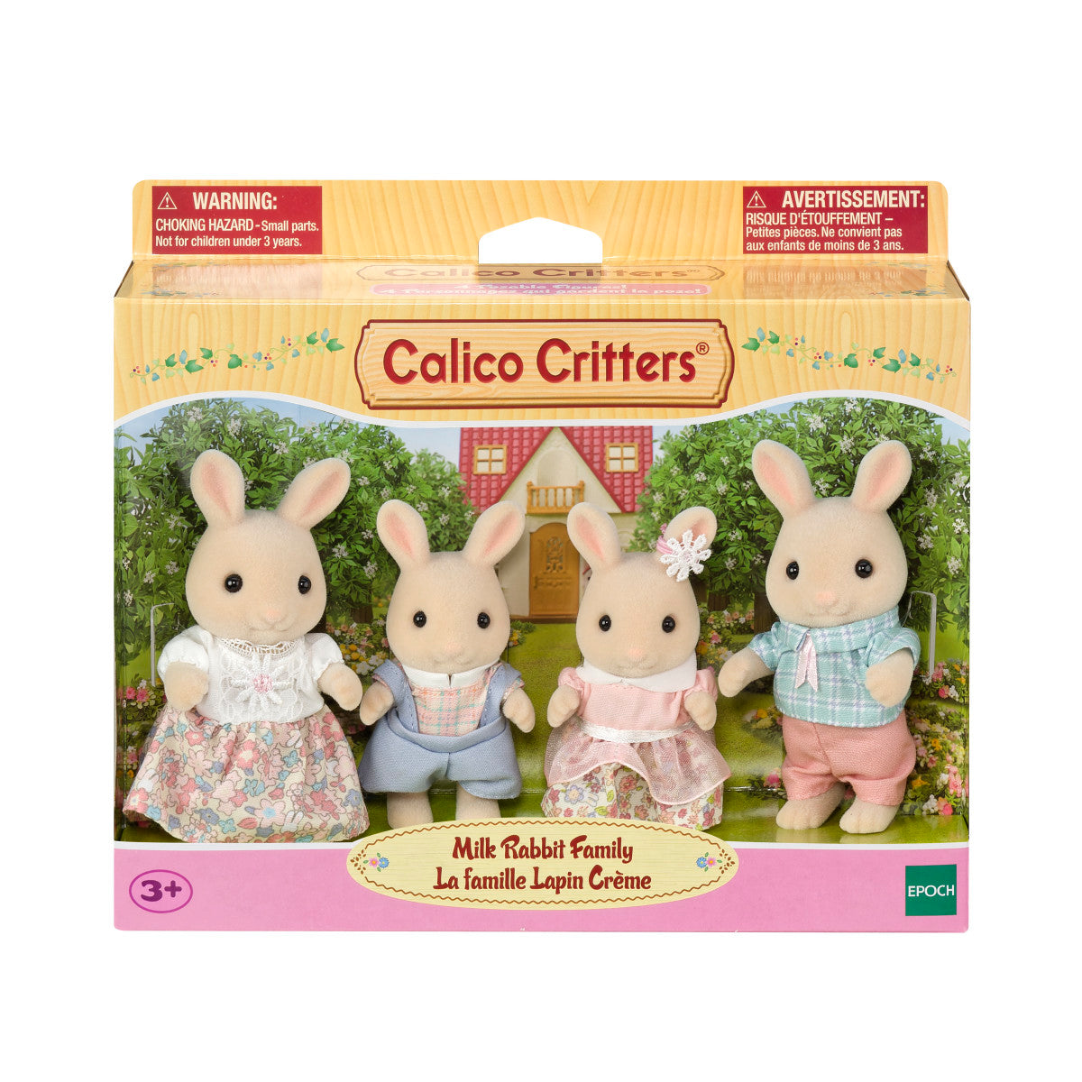Calico Critters Milk Rabbit Family Collectible Doll Figures - FAO Schwarz