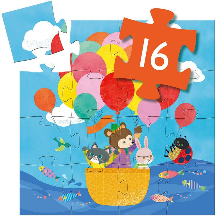 16-Piece Hot Air Balloon Jigsaw Puzzle - FAO Schwarz
