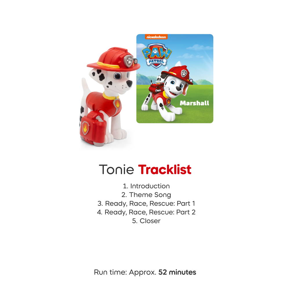 Tonies PAW Patrol Toniebox 2 Bundle with Tonieplay Game, Sleeve and 4 Tonies – Sunset Red - FAO Schwarz